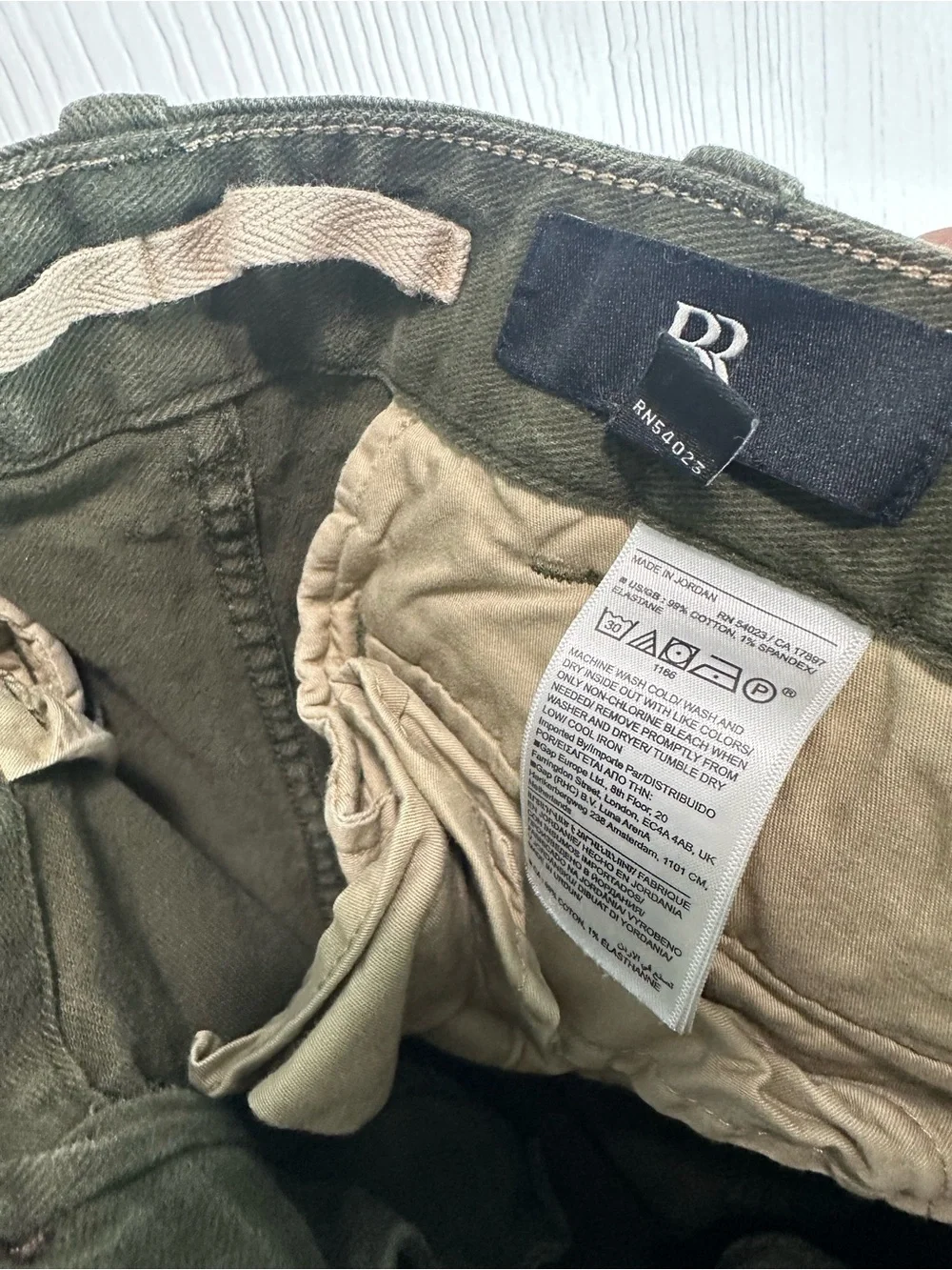 Banana Republic Men's Olive Green Cargo Pants